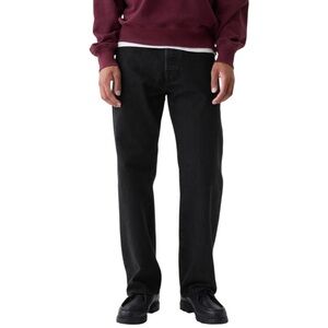 GAP Men’s 90s Loose Fit Button Fly Jeans - Black Wash
